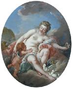 Francois Boucher Venus Restraining Cupid France oil painting artist